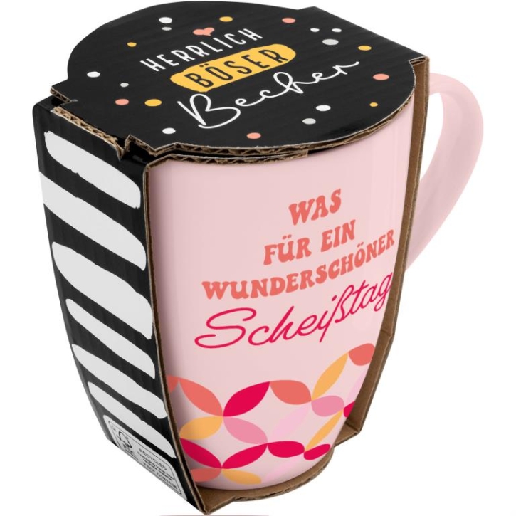 Becher Porzellan Herrlich Böser Becher Scheisstag 350ml Becher Porzellan Herrlich Böser Becher Scheisstag 350ml