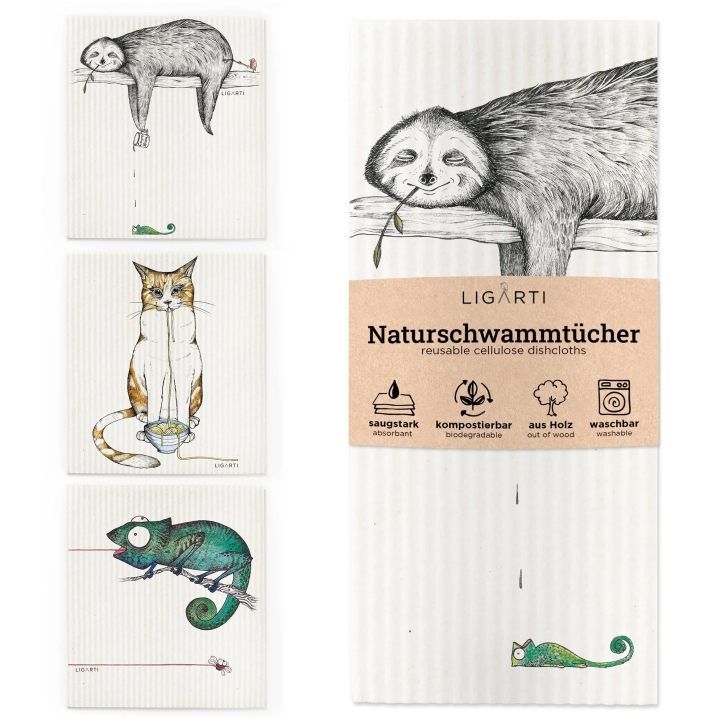 3er Set Schwammtücher Lecker Schmecker