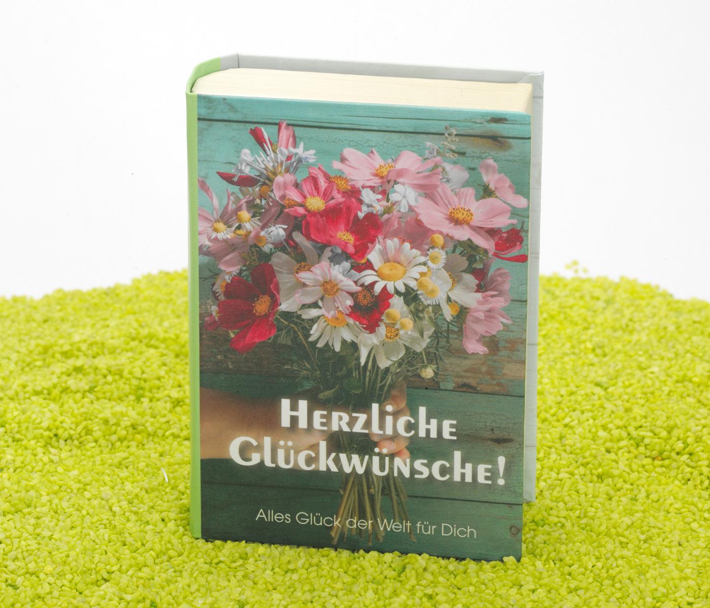 Geschenkschachtel Buch Herzliche GlückwünscheHER00001665